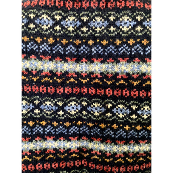 SKYR Lambswool Sweater Cardigan Multi Color Striped Button Down Long Sle… - Picture 4 of 5